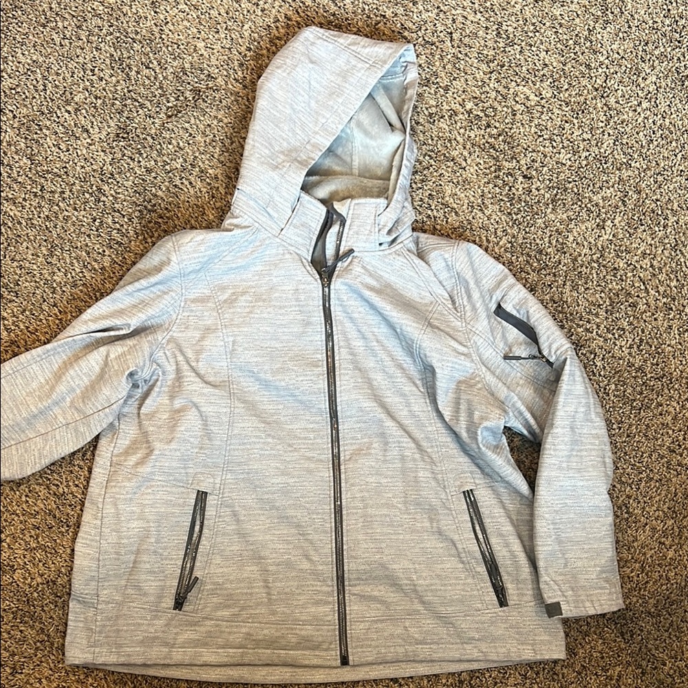 Kids Gray Hooded Jacket
